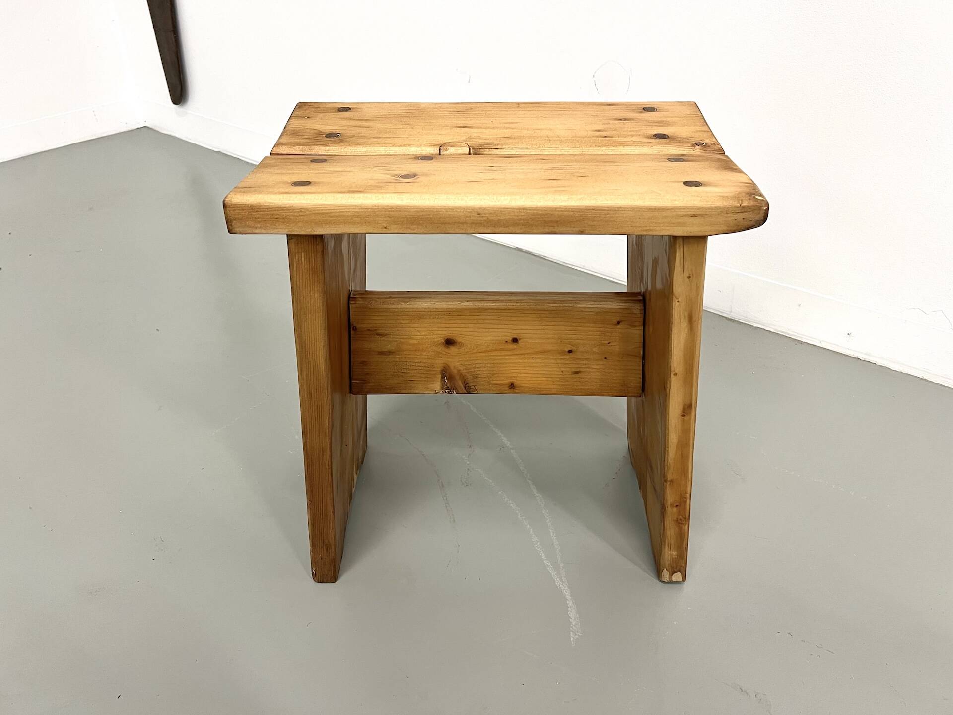 Solid pine stool