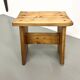 Solid pine stool