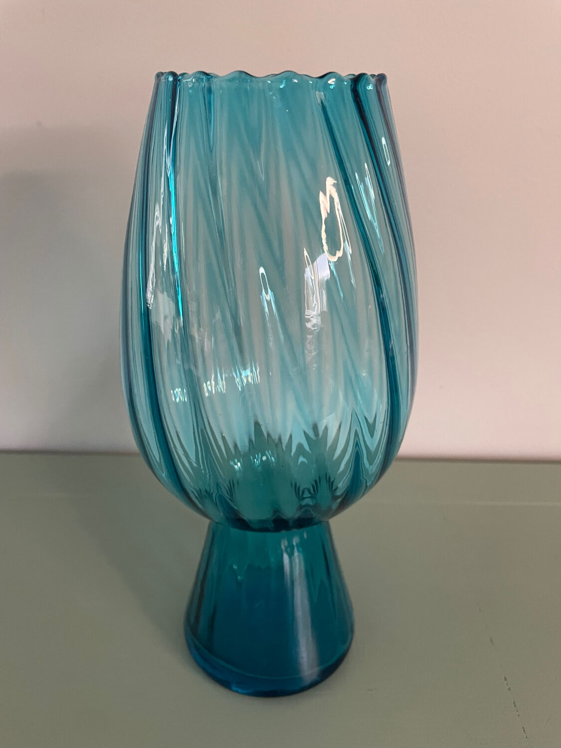 Vintage blue vase