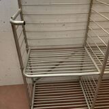20th century curved aluminum bakery rack