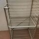 20th century curved aluminum bakery rack