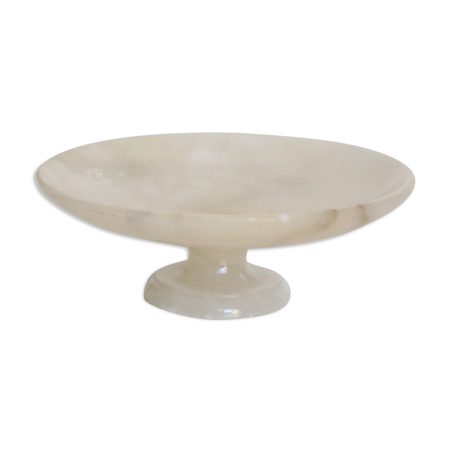 Compotier, flat on alabaster pedestal, 1960