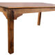 Table de ferme atelier en teck birman ancien