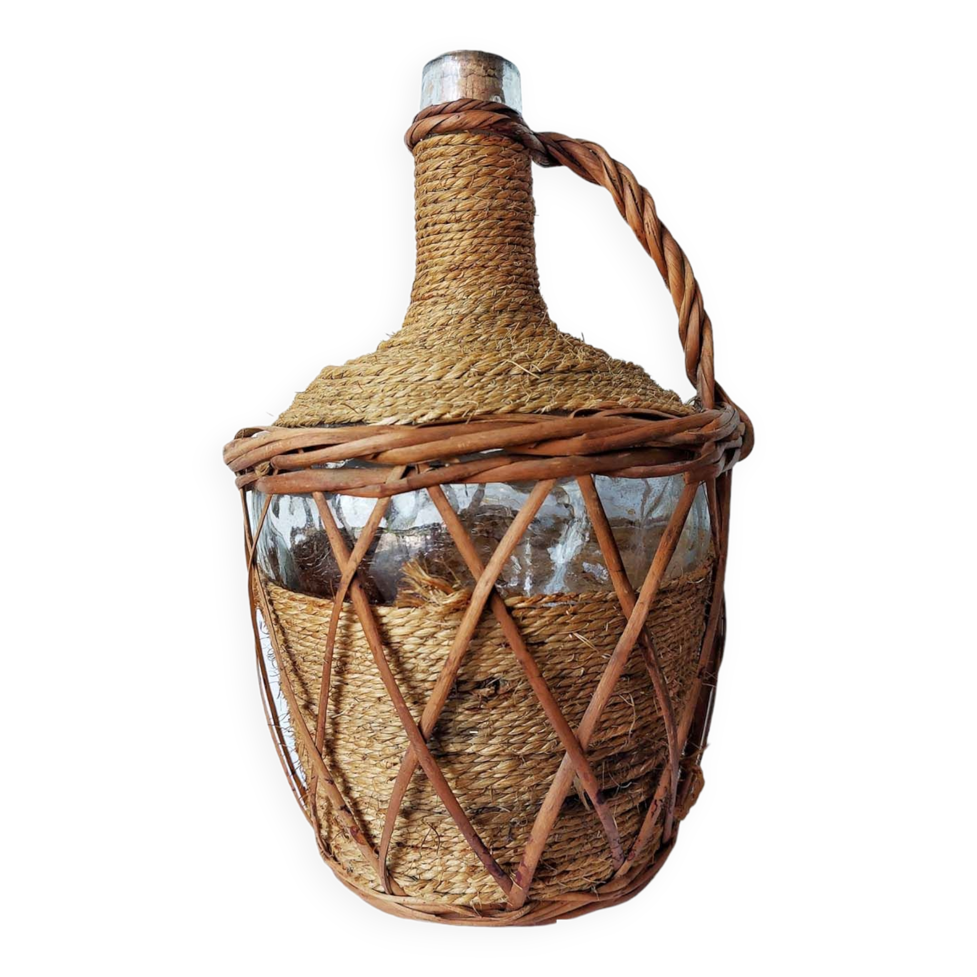 Rattan demijohn