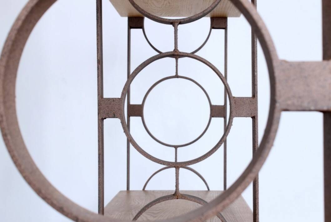 Brutalist vintage bookcase