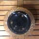 Old ceiling light gold molded glass wall lamp vintage metal support
