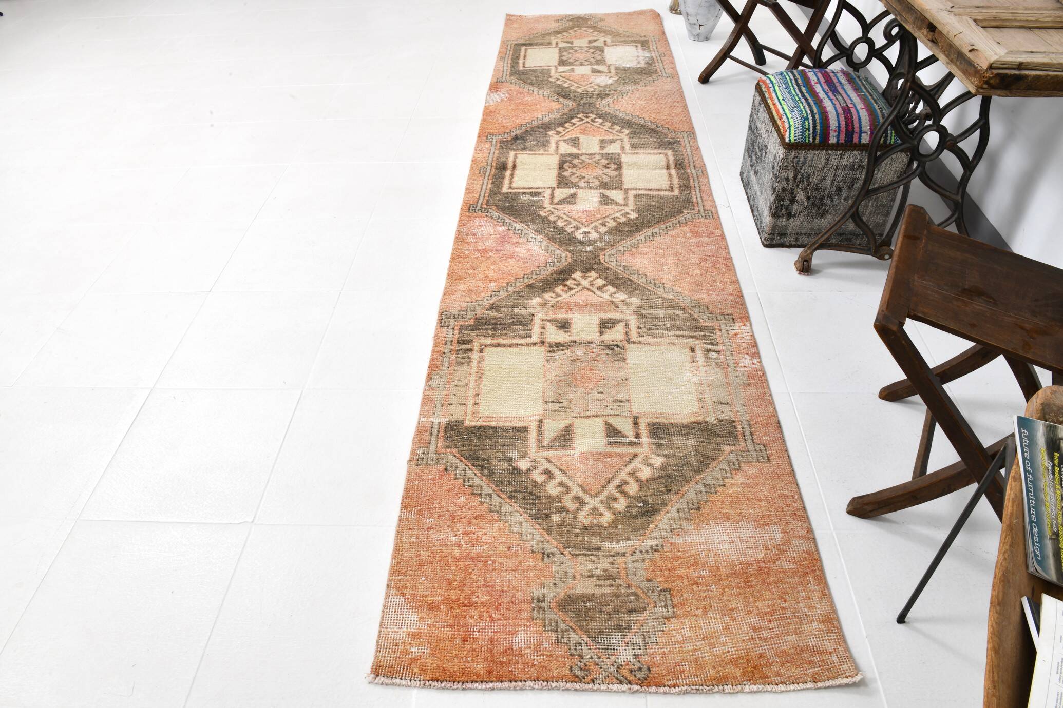 58s Vintage Runner Rug 86x370Cm SK 21830