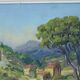 Small painting signed Rougier landscape provence hst oil canvas