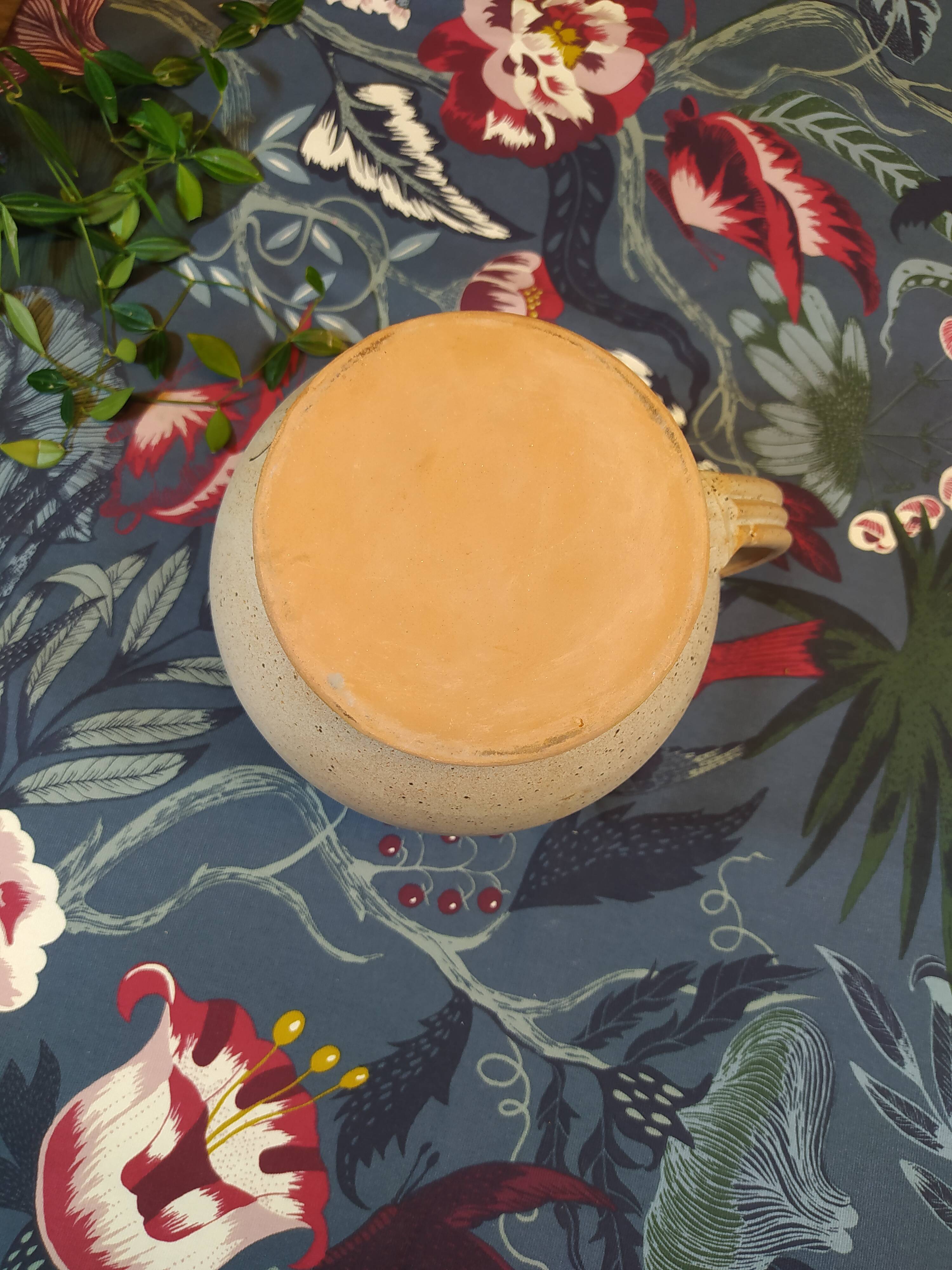 Vintage stoneware rosé pitcher