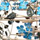 Vintage 1950s Italian Wrought Iron Floral Chandelier – Hand-Painted