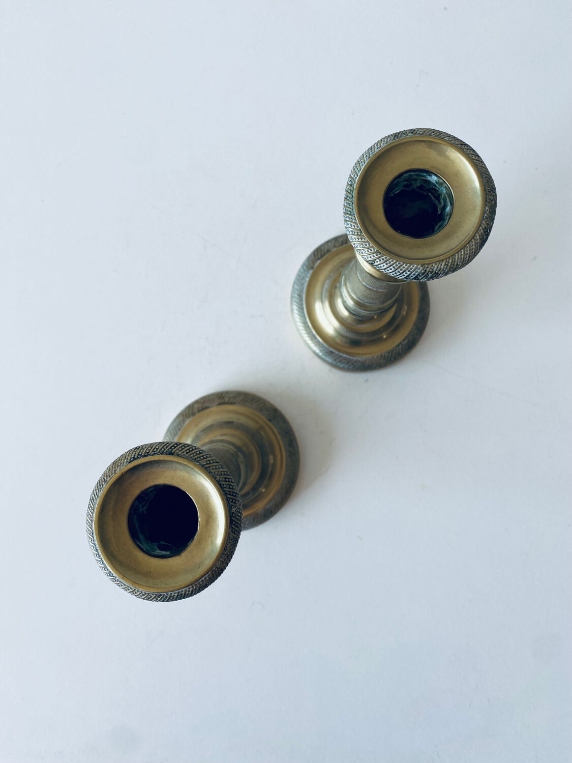 Pair of directoire candlesticks late eighteenth