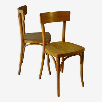 Deux chaises bistrot Thonet 1960 Tchécoslovaquie