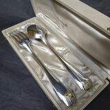 Individual covered box in silver metal