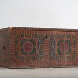 Grande malle ancienne peinte à la main (c.1900) #50