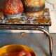 Vintage floral formica footrest stool