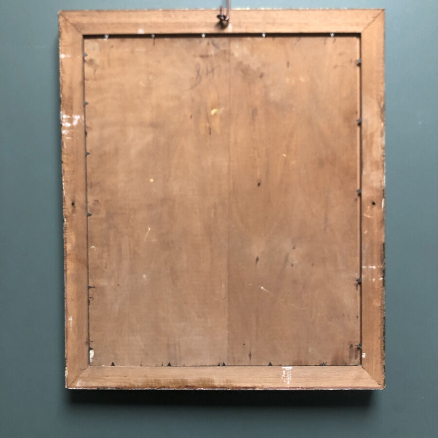 Old painting "Peonies" signed H.Dow