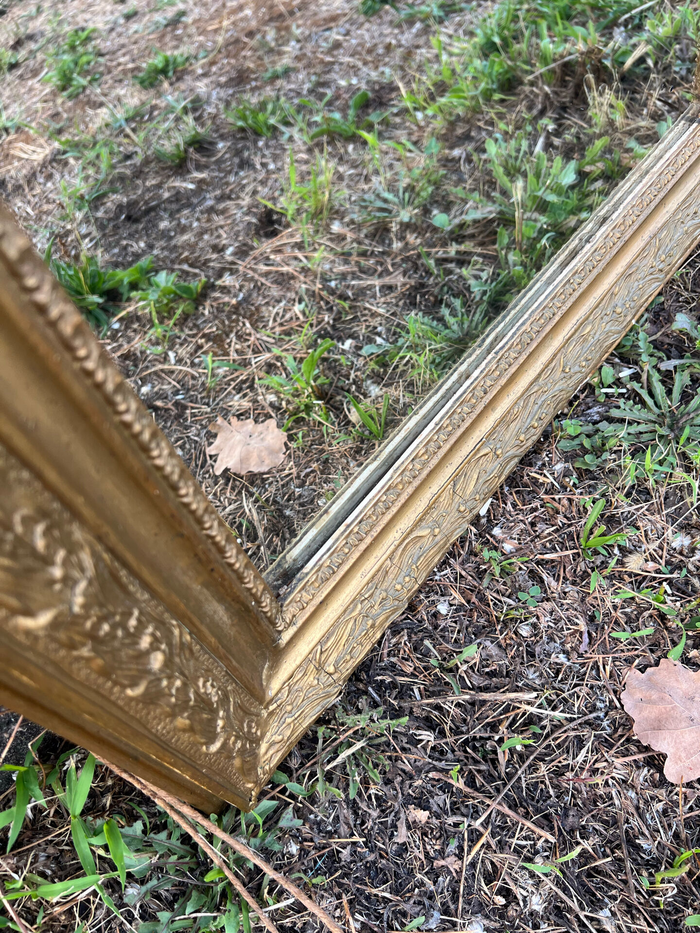 Louis Philippe mirror with a gold frame 69x54cm