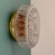 Vintage glass moulded globe wall/ceiling light.