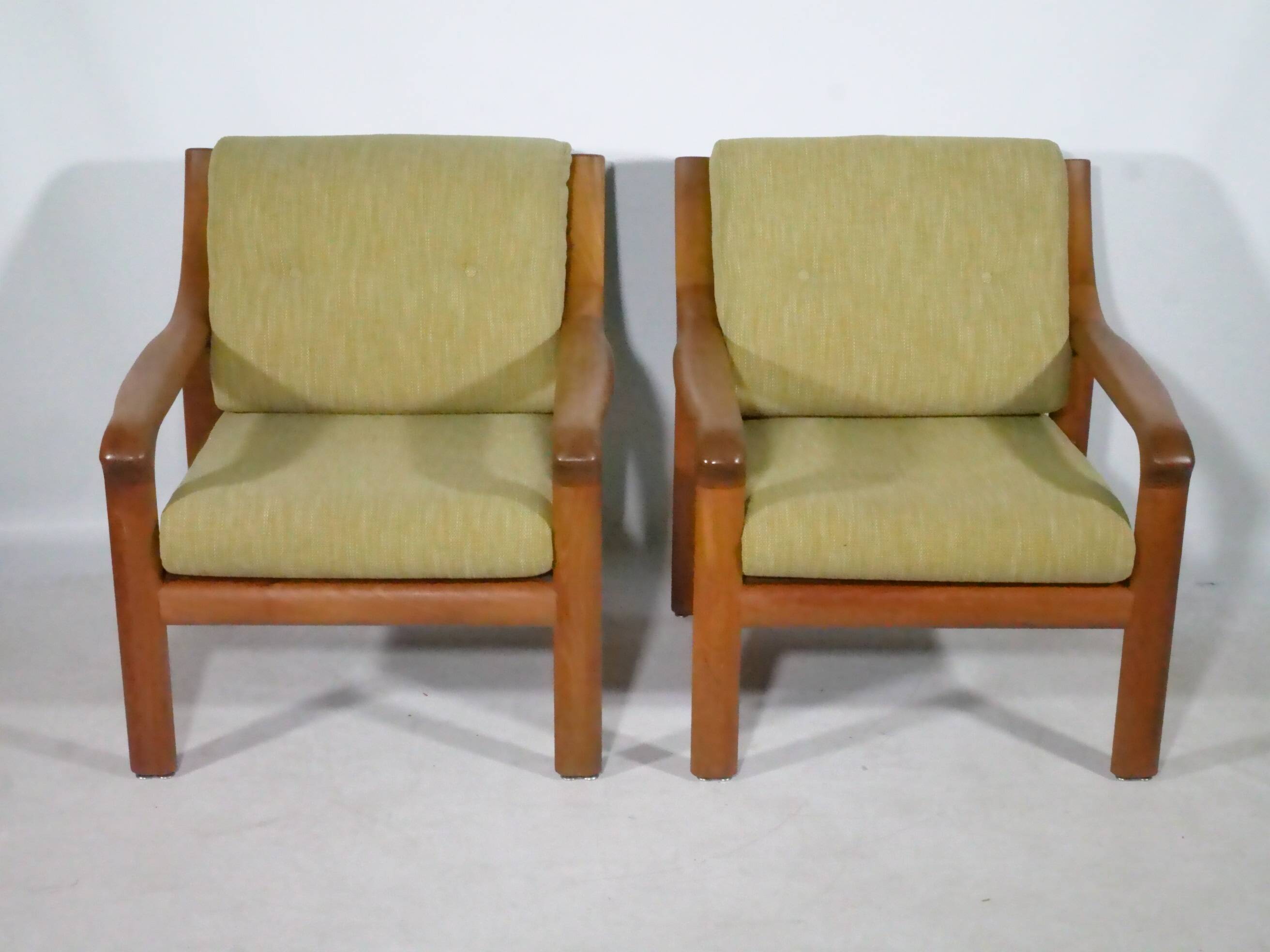 Ensemble de fauteuils design danois – Teck, années 1960, style vintage du milieu du siècle