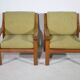 Ensemble de fauteuils design danois – Teck, années 1960, style vintage du milieu du siècle