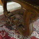 Table de bureau en noyer XXème