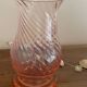 Pink glass vase