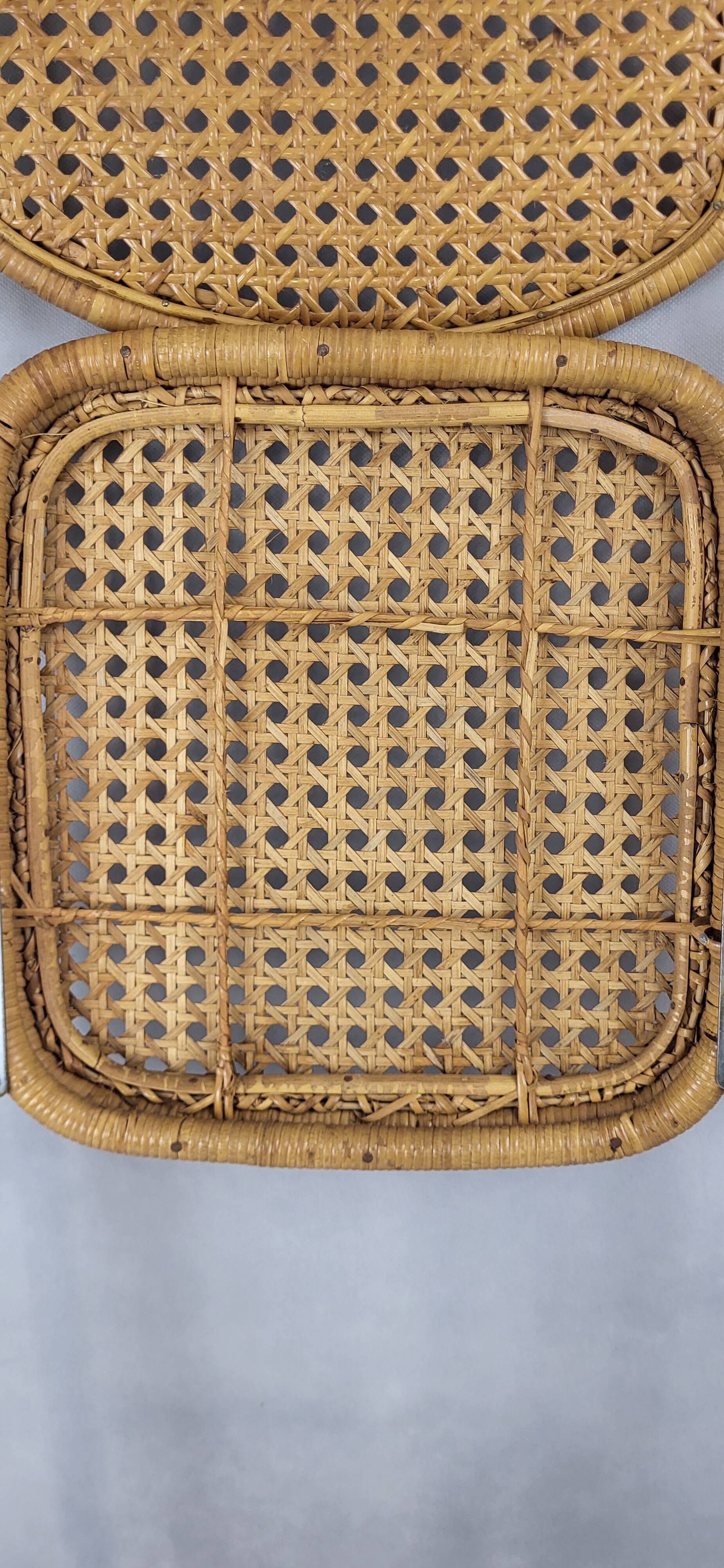 Rattan folding chair 1970