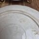Set of 2 Longchamp ironstone plates model Lila Art Nouveau 22 cm