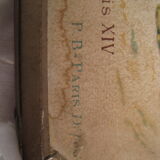 Triptych mirror of travel pocket lithographs p.b paris deposited around 1900