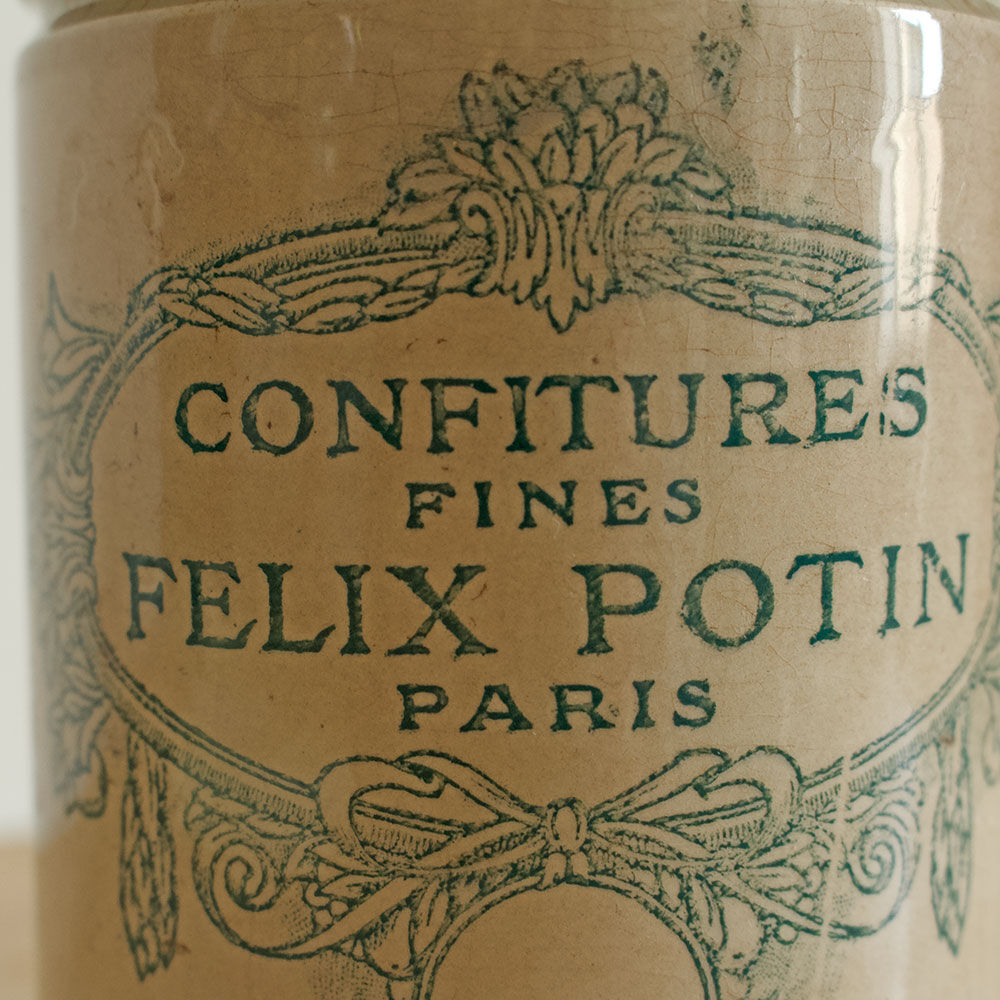 Former Felix Potin jam jar
