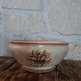 Salad bowl Creil and Montereau pattern Carnations