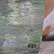 Old oil painting, old house