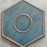 Assiette Denbac en grès hexagonale