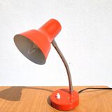 Revised 1970s orange vintage adjustable lamp