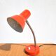 Revised 1970s orange vintage adjustable lamp