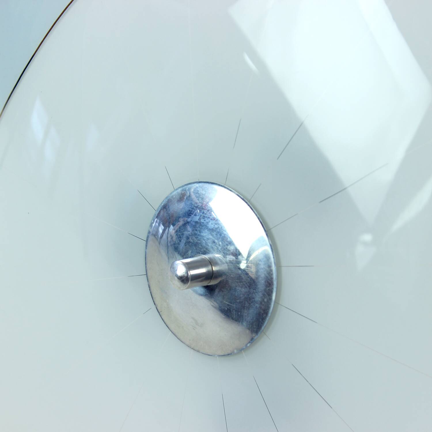 Mid Century Glass Ceiling Light By Napako, Czechoslovakia, 1960s