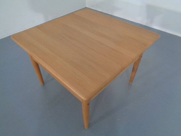 Danish Oak Sofa Table by Niels Bach, 1960s