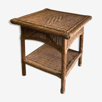 Rattan side table 70s