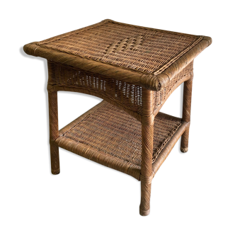Rattan side table 70s