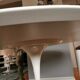 Dining room table with tulip leg