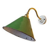 Vintage wall lamp in enamelled sheet metal