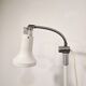 70s Gooseneck Metal Floor Lamp, Adjustable Height Tripod Base