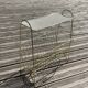 Metal wire and perforated sheet magazine rack
