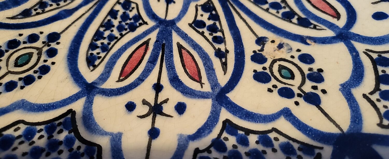 Moroccan art dish
