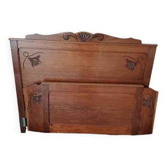 Antique carved solid wood bed