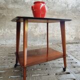 Retro trolley teak design 50s side table