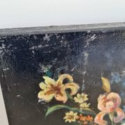Peinture ancienne - bouquet de fleurs