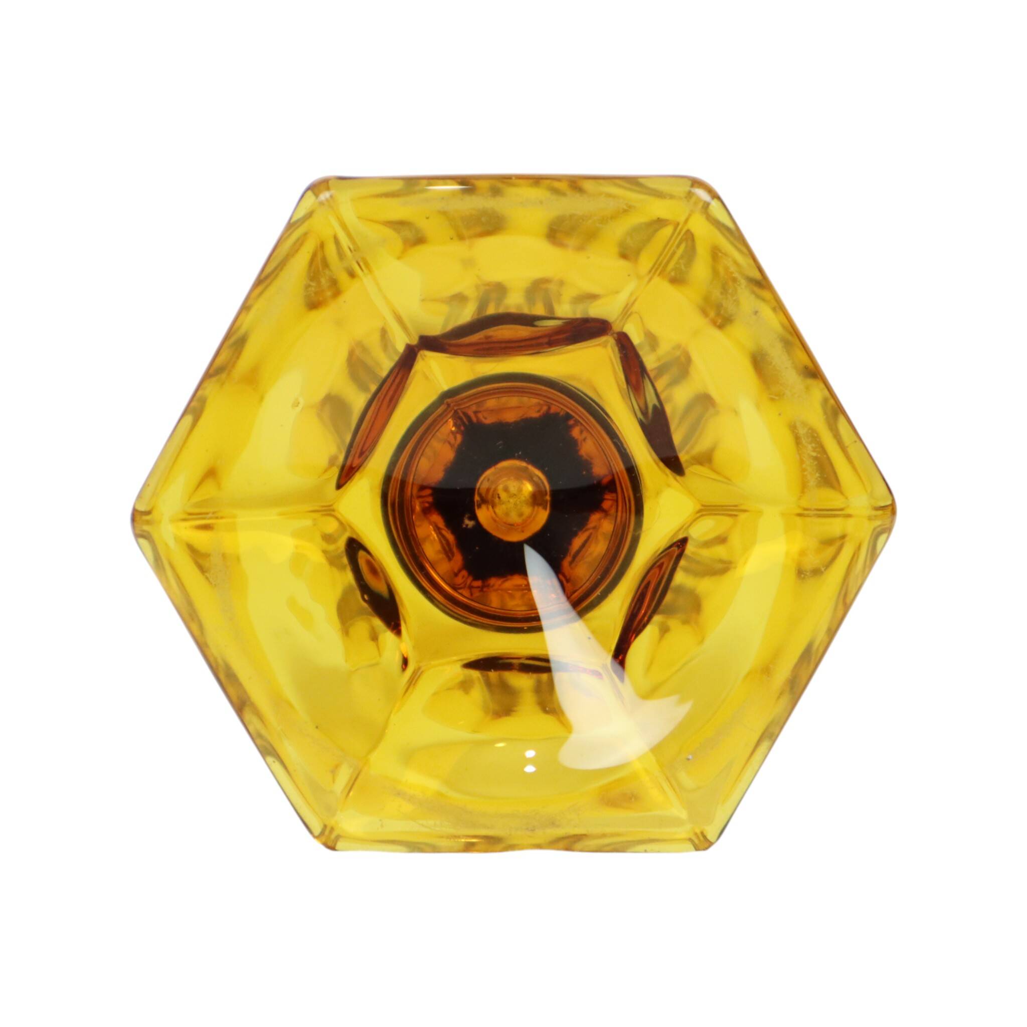 Petit Vase Luxval Ambre Américain 1935 VSL Art Déco