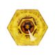 Small Luxval Vase Amber Américain 1935 VSL Art Deco