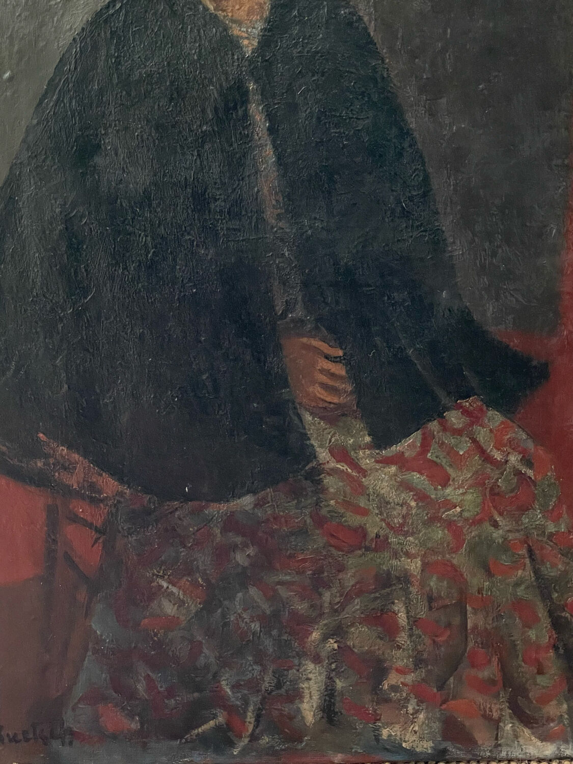Tableau femme assise